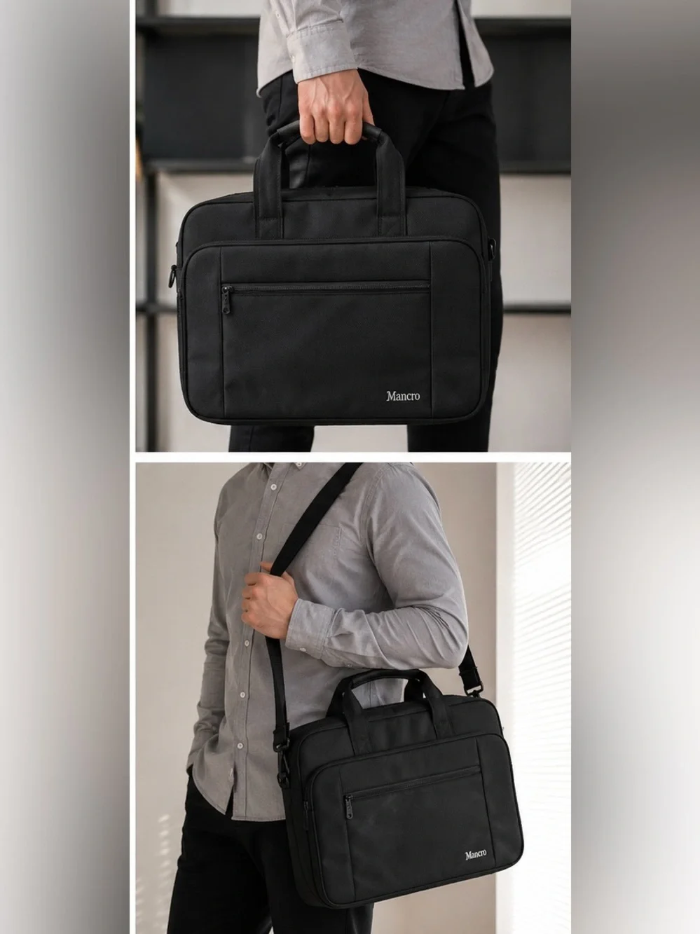 Mancro black laptop